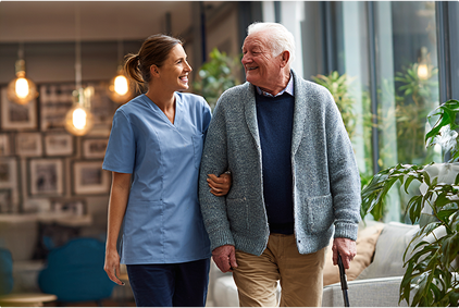 Nurse with patient — no agency staff