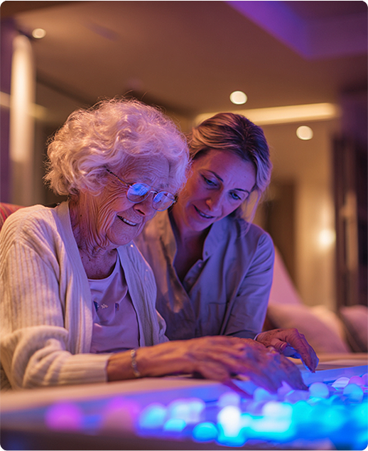 Engage and refresh your senses in our dedicated sensory lounge